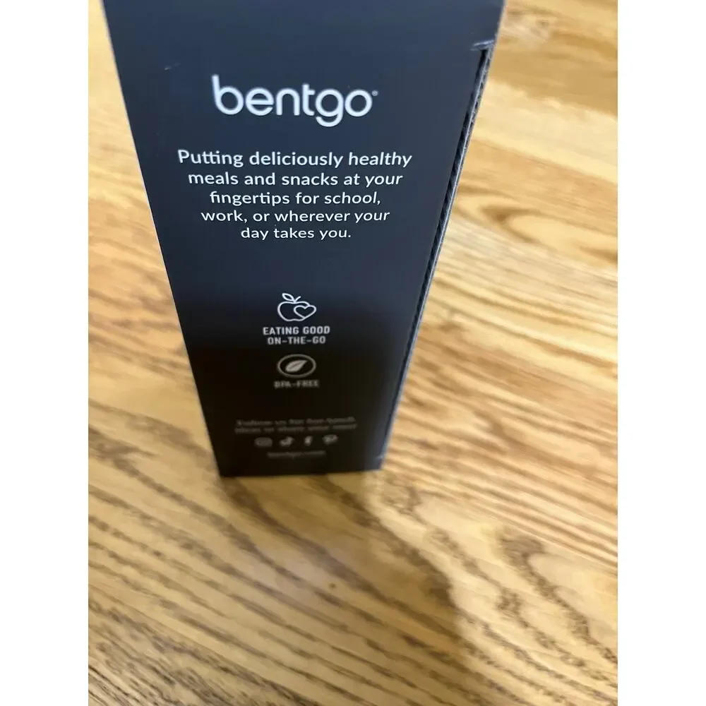 Bentgo MicroSteel Leak-Proof Lunch Box - Microwave-Safe, Oven-Safe Carbon Black